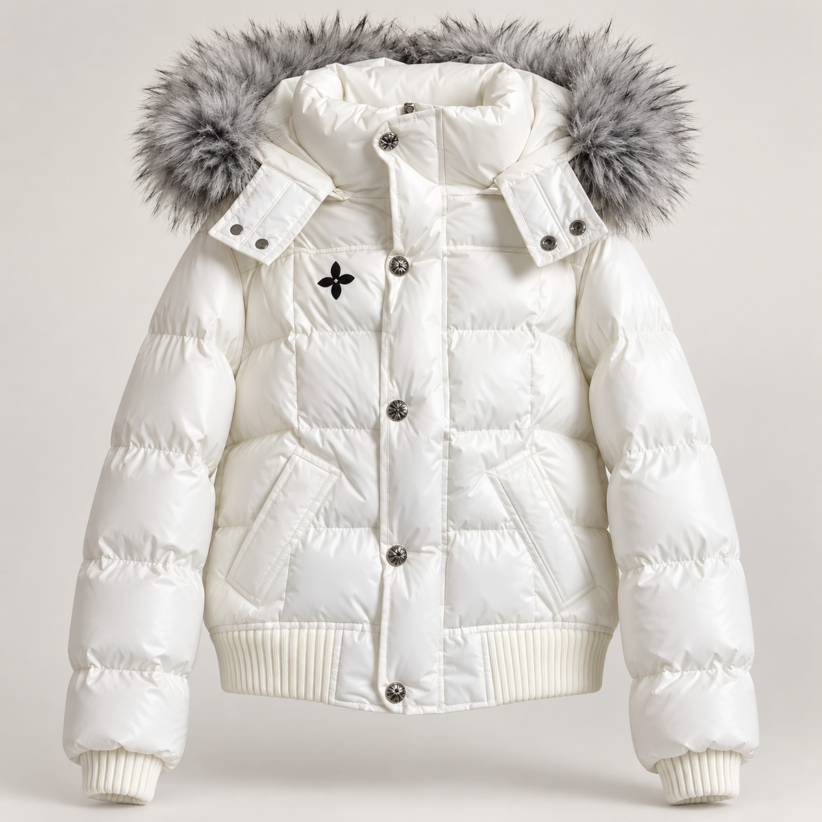 LAUREN™ ファーカラー中綿ショートジャケット