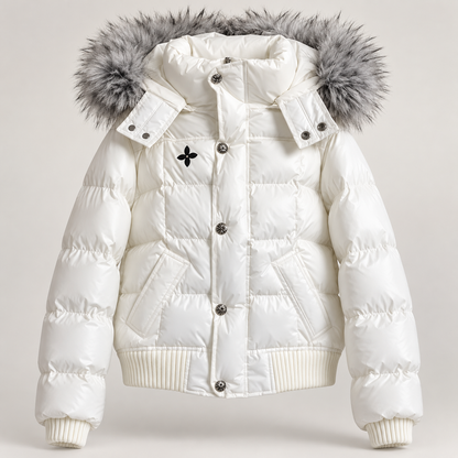 LAUREN™ ファーカラー中綿ショートジャケット
